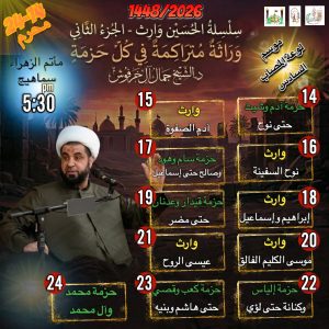 سلسلة الحسين وارث - الجزء الثاني وراثة متراكمة في كل حزمة - د. الشيخ جمال الخرفوش